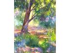 Summer Trees Painting Original Oil Landscape impressionist Art 18x22