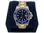 ROLEX Submariner Date 40mm Steel 18K Yellow Gold Blue Dial 116613LB Watch