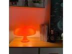 Mushroom Orang Table Desk Vintage Midcentury Lamp Inspired by Artemide...