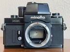 RARE Minolta XK SLR film camera w AE finder + P Focusing Screen