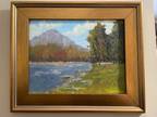 DAVID WESLEY POE Original Impressionistic Landscape Oil Painting (11 x 14)