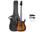Having top quality Double single double pickup 170 Electric guitar sunset color