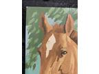 Set Of 3 Vintage Horse Paint By Number Paintings