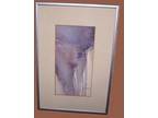 Tom James Original Abstract Watercolor Signed and Framed