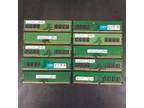 LOT OF 10 Mixed Major Brands 8GB PC4-2400MHz Desktop Ram DDR4 19200 - TESTED
