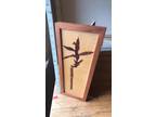 Mid century artwork - Wood Veneer - Bamboo