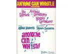 ANYONE CAN WHISTLE ~ Broadway Show Sheet Music Songbook !