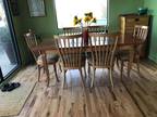 Cherry dining table with 6 chair