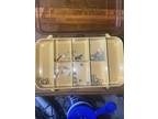 Vintage PLANO 3213 Mini Magnum Pocket Pak 2 Sided Fishing Tackle Box USA W Lures