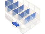 Outdoors, 4007 Tuff Trainer, 24 Compartments, 6 Pack, Clear, Fishing Tackle Box