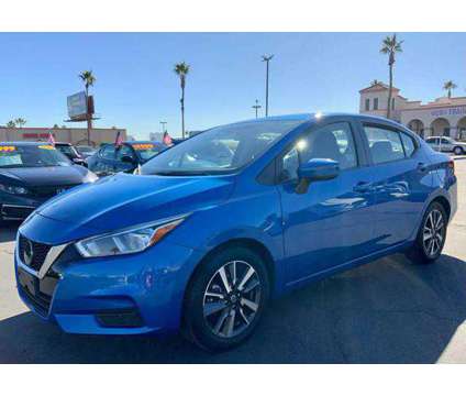 2021 Nissan Versa for sale is a Blue 2021 Nissan Versa 1.6 Trim Car for Sale in Las Vegas NV