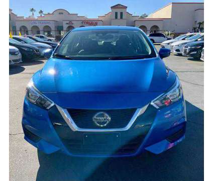 2021 Nissan Versa for sale is a Blue 2021 Nissan Versa 1.6 Trim Car for Sale in Las Vegas NV