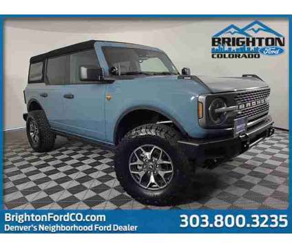 2023 Ford Bronco Badlands is a Blue 2023 Ford Bronco Car for Sale in Brighton CO