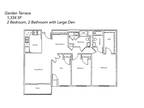 Garden Terrace Apartments - 2 Bedroom, 2 Bathroom, Large Den