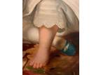 American 1850s oil painting Lilly Martin Spencer Portrait-attributed Young Girl