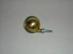 Vintage Mid Century Modern Shepherd Roller Ball Caster Wheel Gold Brass Color 2"