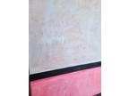 Large Pink Painting on Canvas 24x36 Original Abstract Modern Pink Painting