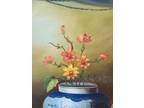 Large Vintage Stunning Painting Still Life Fruit & Vase By J. Magus 42"W x 32"H
