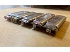 Vintage Harmonicas (Set of 5) Hohner Blues Harp (made in Germany)