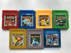 Pokemon Red Blue Yellow Green Gold Silver Crystal Gameboy Cartridge - USA SELLER