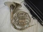 New Double French Horn, Silver, with Detachable Bell