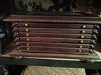 Franklin Mint Vintage Wood Coin Cabinet Rare