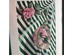 Watercolor Painting Sally Jorgensen “camellias Cloisonné Bowl” Rare Art