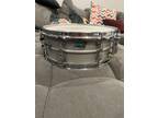 Ludwig Vintage 1980s Acrolite Snare Drum Orange Peel Finish Blue/Olive Era 5x14