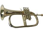 Flugel horn 3 Valve Brass Bb With Hard case & mouthpiece