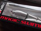 Sebile Magic Swimmer 125 SK,Sinking,5 inch, 5" Swimbait,3/4 oz. Chrome