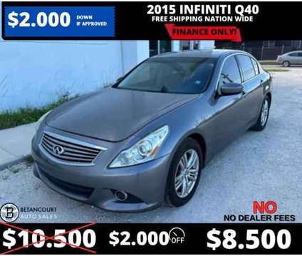2015 INFINITI Q40 for sale is a Grey 2015 Infiniti Q40 Car for Sale in Miami FL