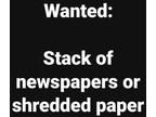 Wanted: Lots of Newspapers