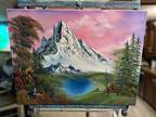 Original Oil Painting 18x24 “Valley View” Art/Landscape (Bob Ross Style)