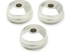 Bach 1810S Heavy Weight Trumpet Valve Caps - Silver-plated (3-pack) Bundle