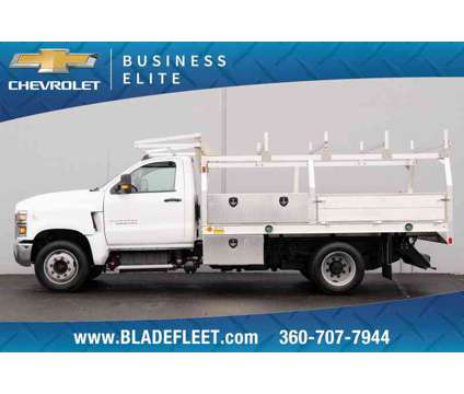 2023 Chevrolet Silverado 4500HD Work Truck is a White 2023 Chevrolet Silverado Truck in Mount Vernon WA