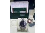 Rolex Datejust 36mm Turn-O-Graph 116264 18K Fluted Black Dial Box Papers