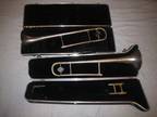 LOT of 2 SILVER TROMBONES - REYNOLDS MEDALIST - HOLTON COLLEGIATE - PARTS/REPAIR