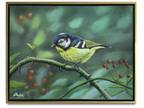 Hungryartist -Original Oil Painting of a Bird on Canvas 12x16 Framed