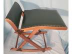 Vintage Mid Certury MoMCM Italian Traveling Folding Rocker Foot or Sitting Stool