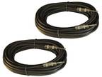 2 True 12 AWG GA GAUGE 1/4" to 1/4 MONO MALE PA DJ PRO AUDIO SPEAKER CABLES CORD