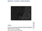 LG LCE3010SB 30" Black 5 Element Smoothtop Electric Cooktop NIB