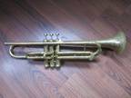 1932 C G Conn Connqueror Vocabell Trumpet Art Deco - 2nd Valve sticks