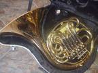 Double French Horn F/Bb in Original Case w Mouthpiece Beginner to Intermediate