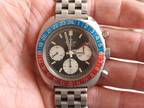 Beautiful Baylor Pepsi GMT Chronograph Chrono V72 Valjoux 72 724 Autavia Heuer