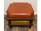 2 Vintage MCM Ethan Allen Stacking Foot Stools Ottomans