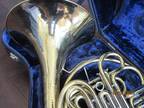 C. G. Conn 6D double FRENCH HORN, WITH CASE AND MOUTHPIECE. Made in USA