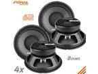 4x PRV Audio 10W650A Midbass ALTO PRO Audio 10" Speakers 8 Ohm 650 Watts Woofer