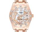 Rolex Pearlmaster Mother of Pearl Dial Rose Gold Diamond Ladies Watch 81315
