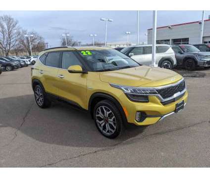 2022 Kia Seltos SX is a Yellow 2022 Car for Sale in Colorado Springs CO