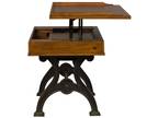 desk French industrial lift top